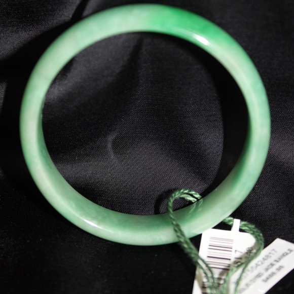 Solid Dyed Jade Bangle $450.00